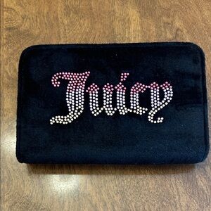 Juicy Couture Black Tablet Case with Pink Accents